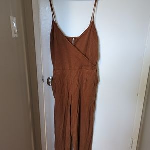 Free people jumpsuit, size 12, burnt orange